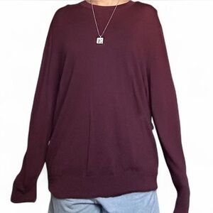 Banana Republic Burgundy Merino Wool Top